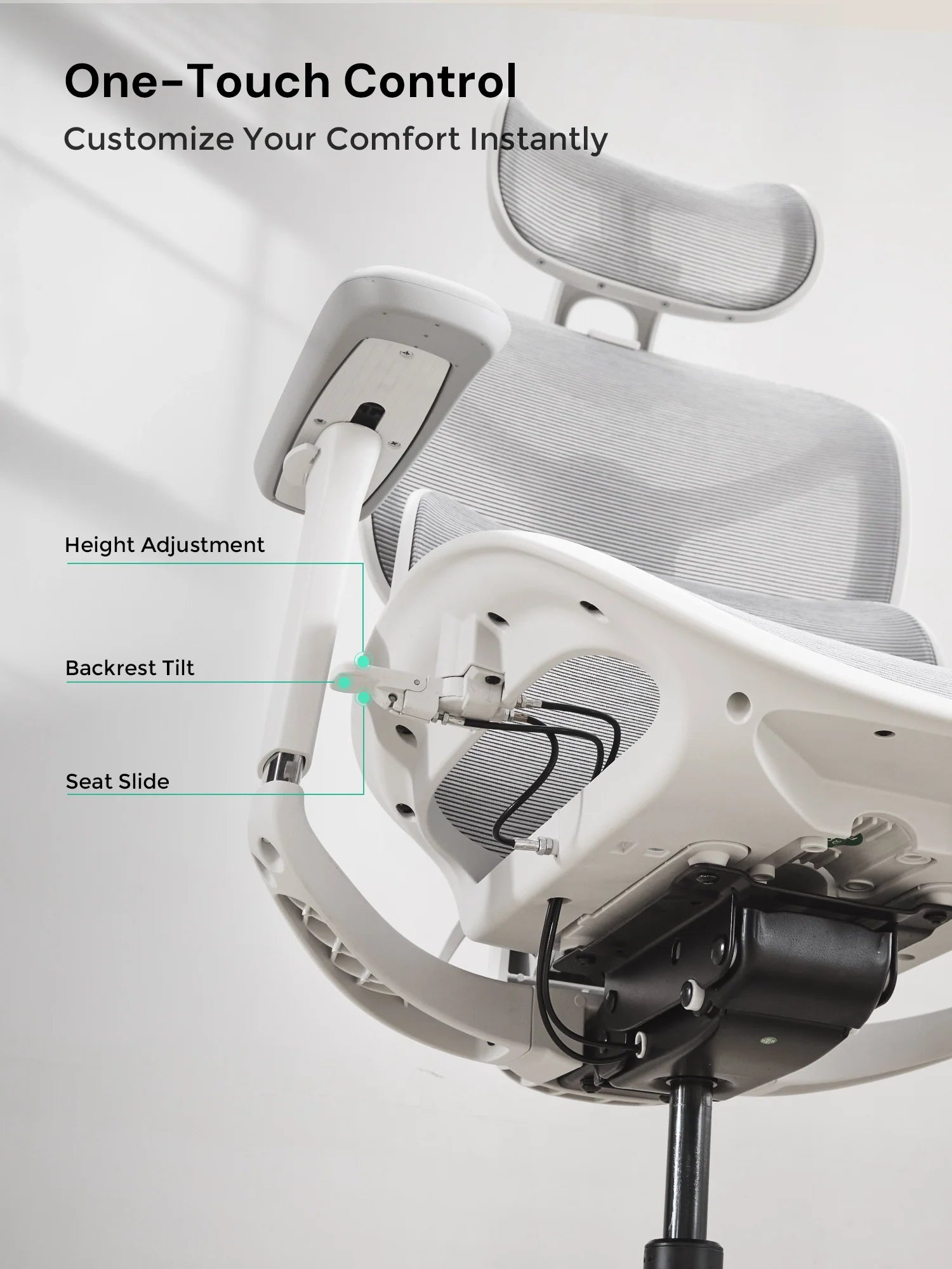 S9 Standard Ergonomic Office Chair with One-Touch Adjustment