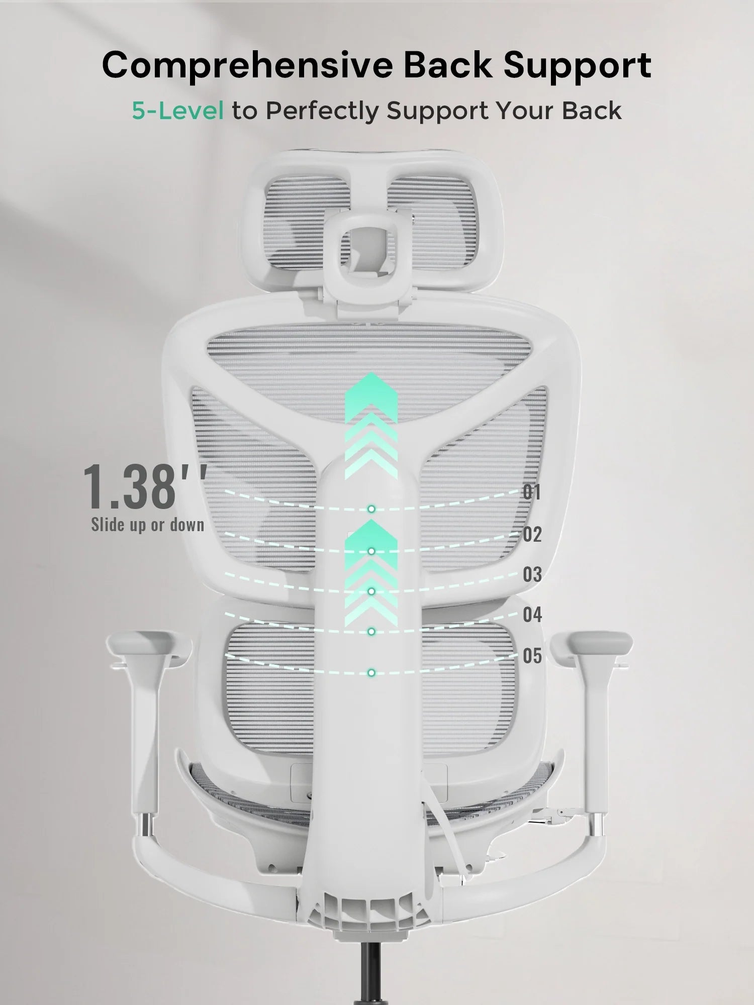S9 Standard Ergonomic Office Chair with One-Touch Adjustment