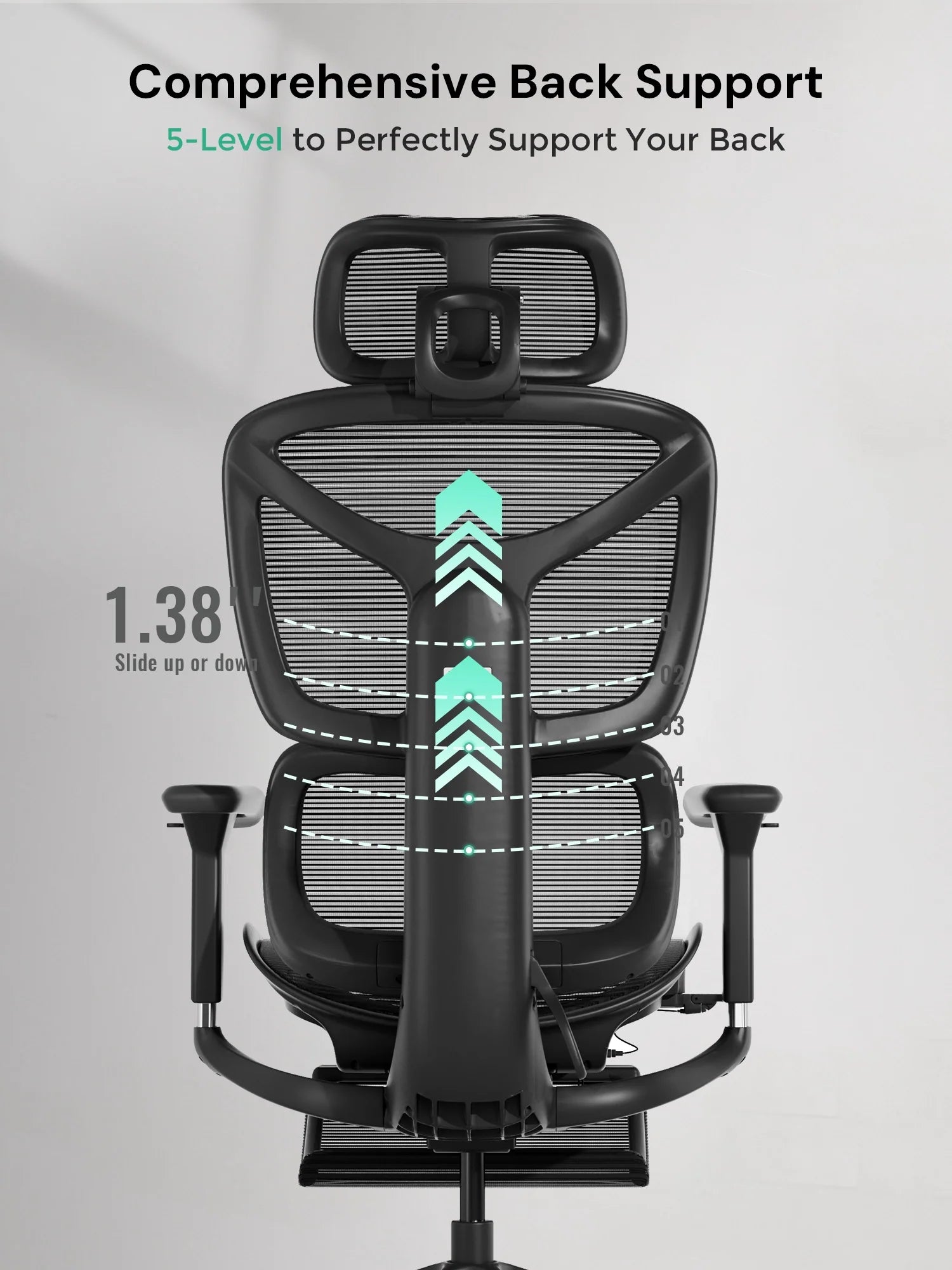 S9 Standard Ergonomic Office Chair with One-Touch Adjustment