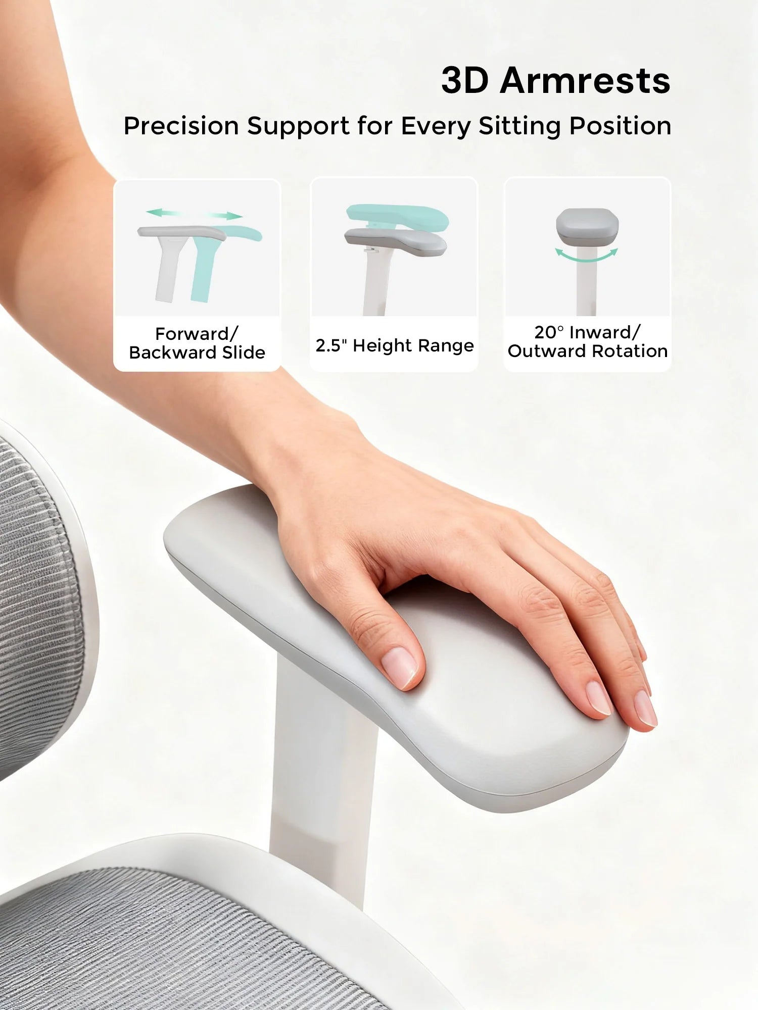 S9 Standard Ergonomic Office Chair with One-Touch Adjustment