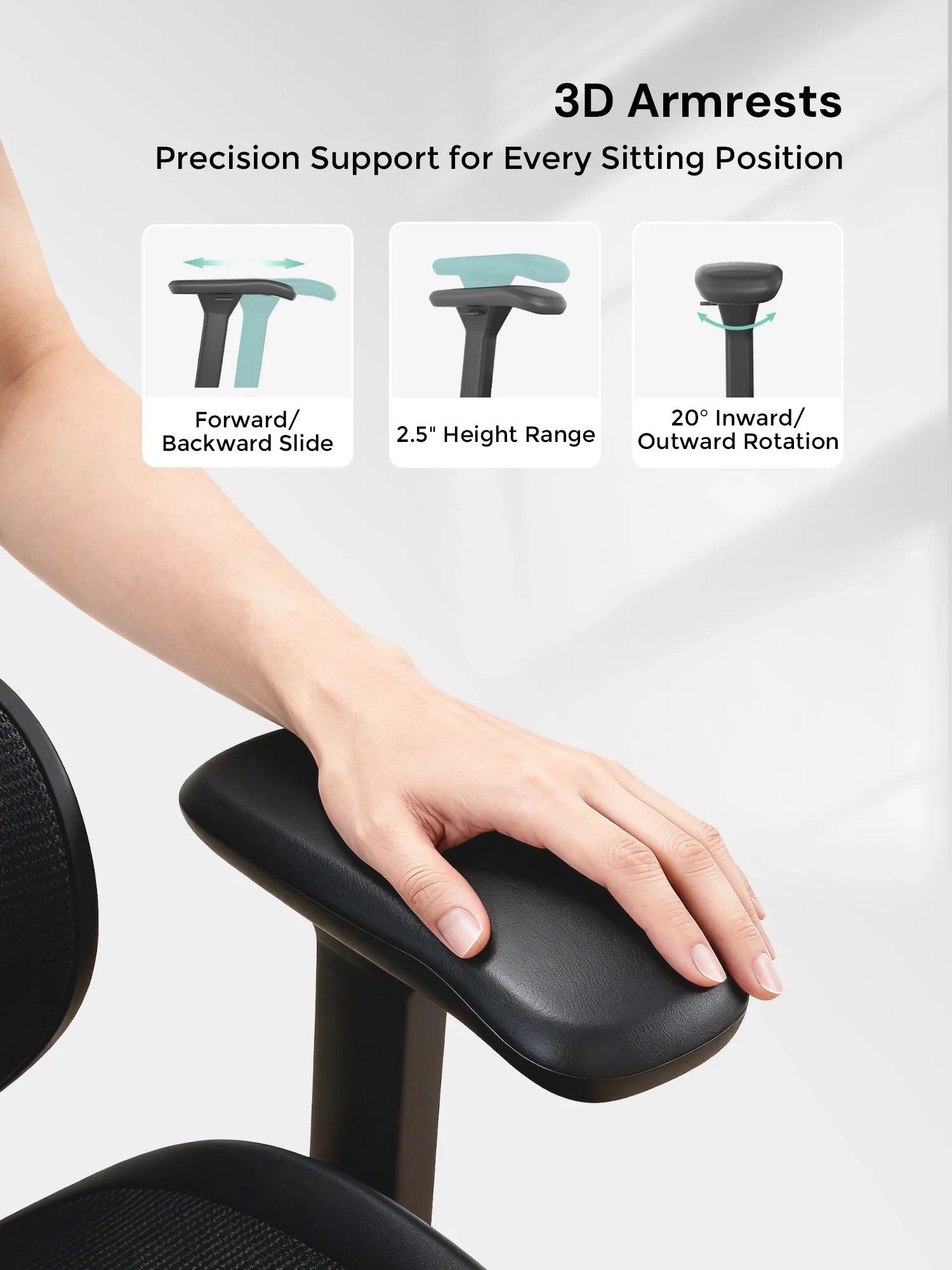 S9 Standard Ergonomic Office Chair with One-Touch Adjustment