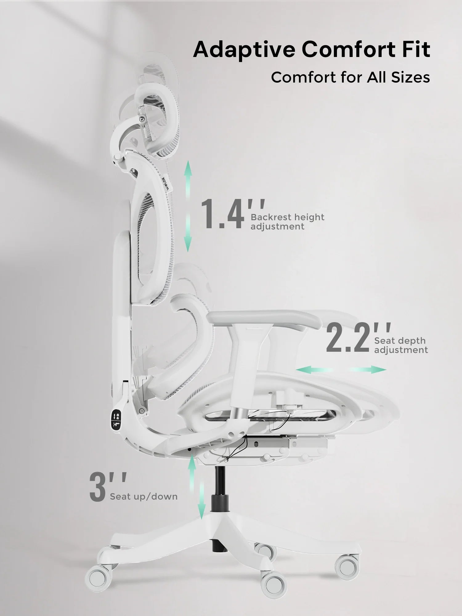 S9 Standard Ergonomic Office Chair with One-Touch Adjustment