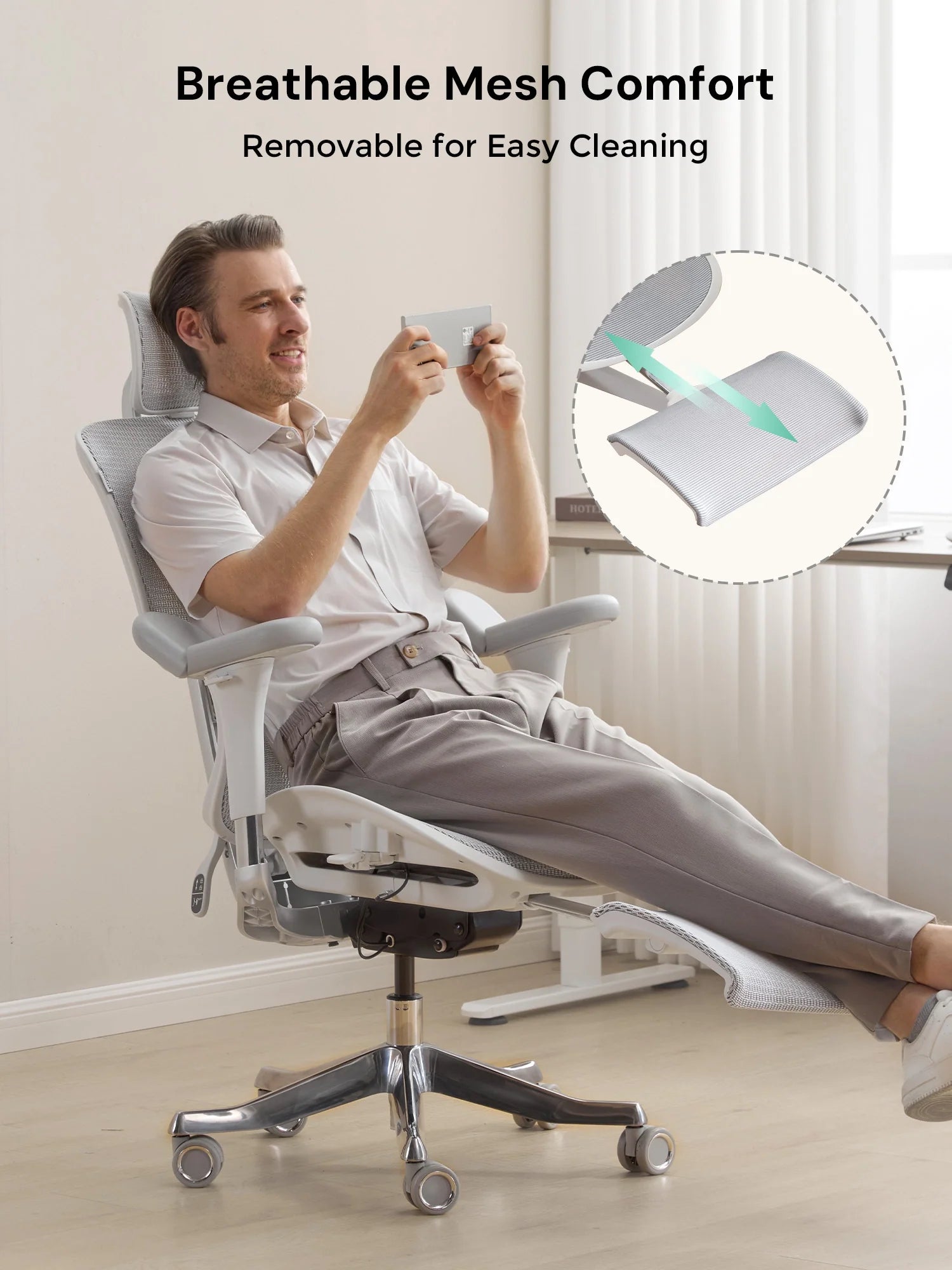 S9 Pro Ergonomic Office Chair with One-Touch Adjustment