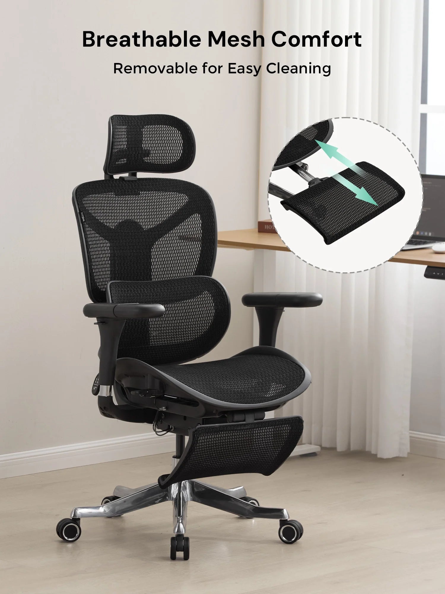 S9 Pro Ergonomic Office Chair with One-Touch Adjustment