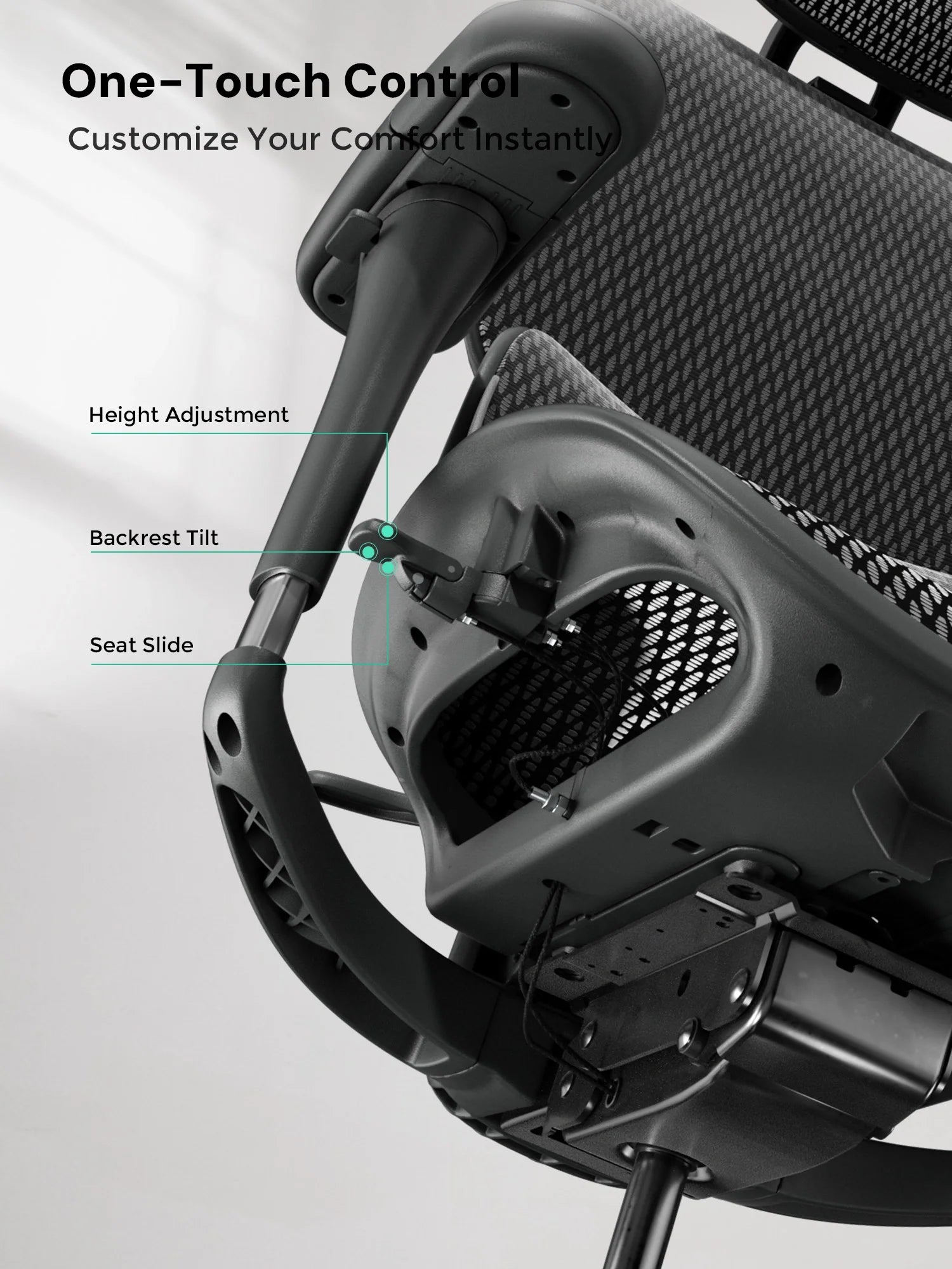 S9 Pro Ergonomic Office Chair with One-Touch Adjustment