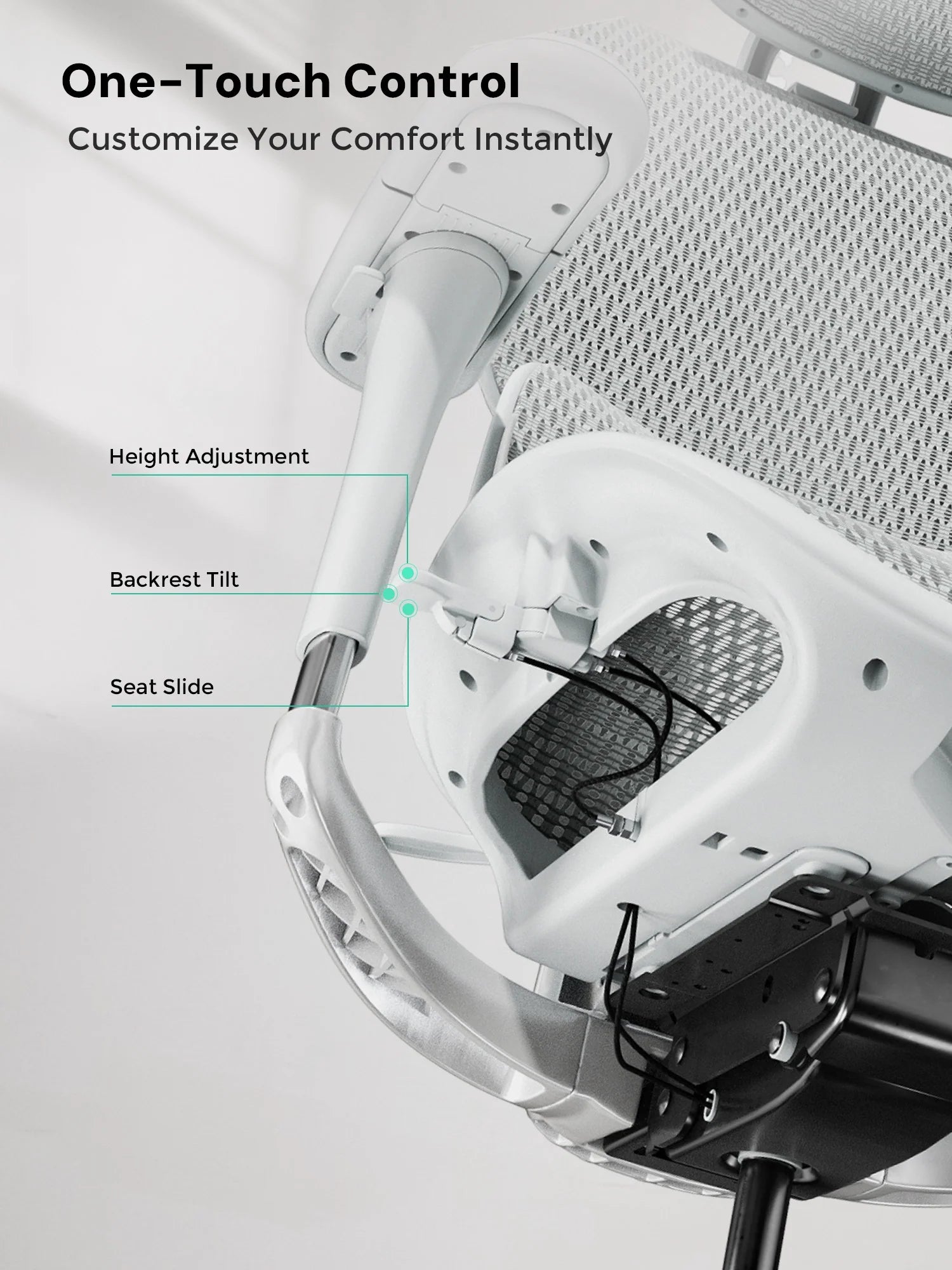 S9 Standard Ergonomic Office Chair with One-Touch Adjustment
