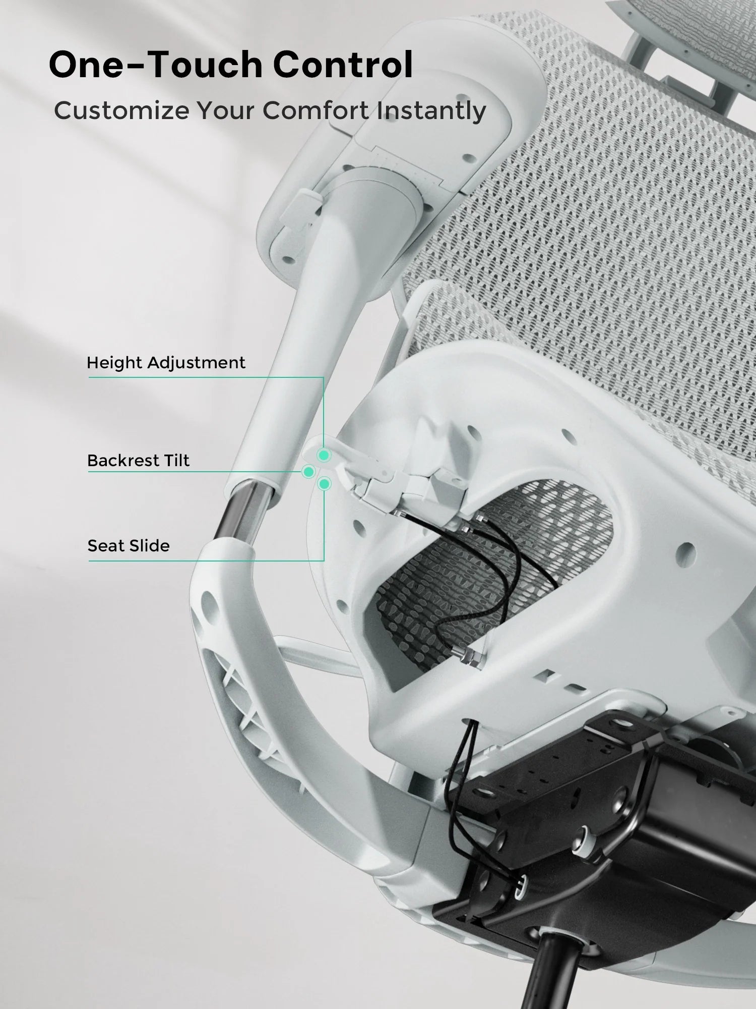 S9 Pro Ergonomic Office Chair with One-Touch Adjustment