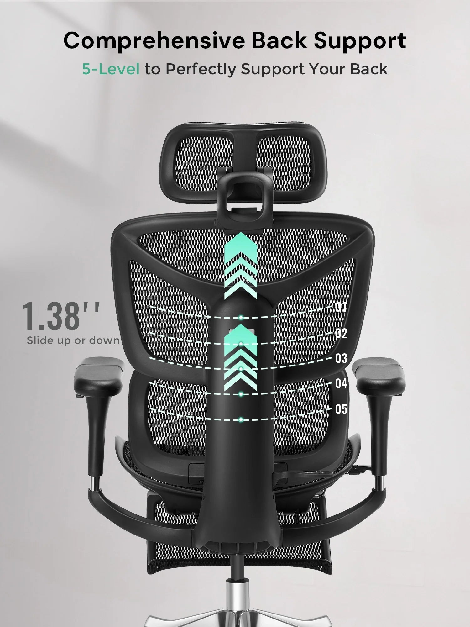 S9 Pro Ergonomic Office Chair with One-Touch Adjustment
